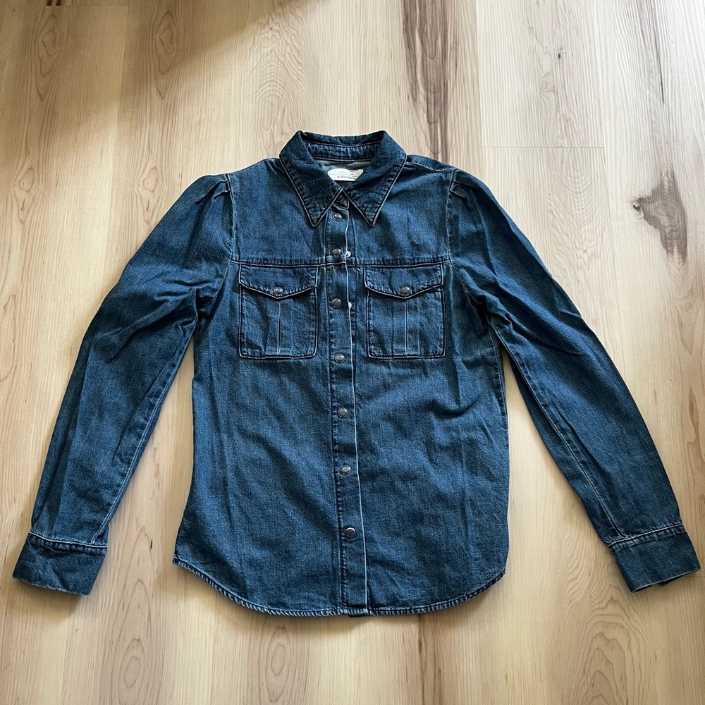 & Other Stories Women’s Denim Button-down Shirt in Size 4